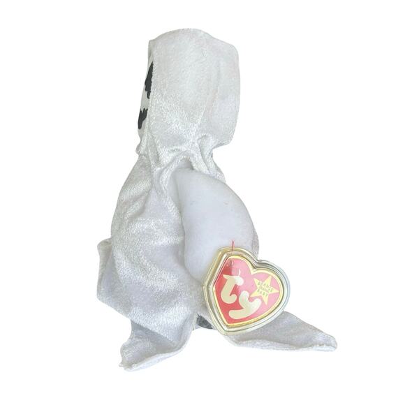 TY Beanie Baby “Sheets” Bed Sheet Ghost Tag Errors 1999 Retired Halloween Spooky - Picture 2 of 9